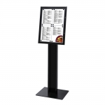 Wolnostojący stojak na menu w kolorze czarnym 4 x A4