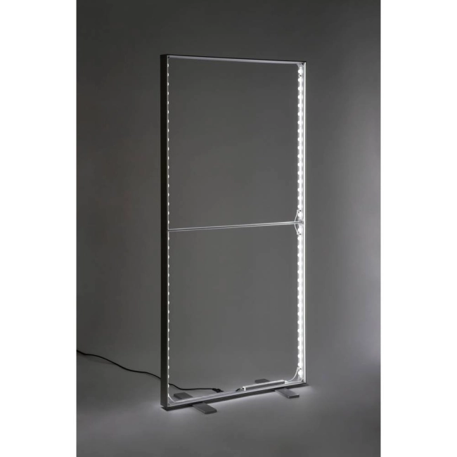Konstrukcja dwustronnego lightboxa LED