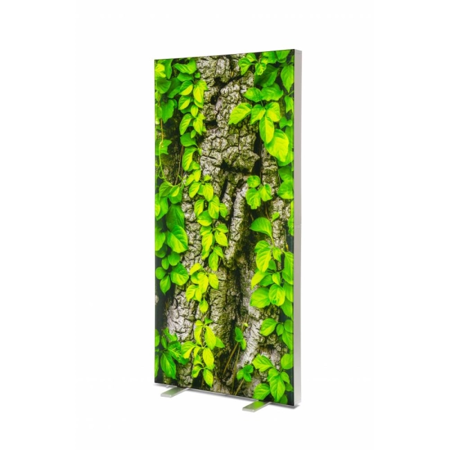 Dwustronny lightbox LED z grafiką reklamową