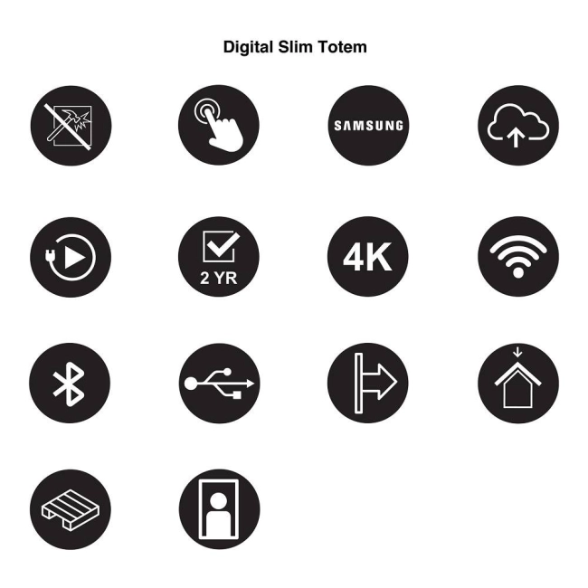 Totem Cyfrowy Slim 50