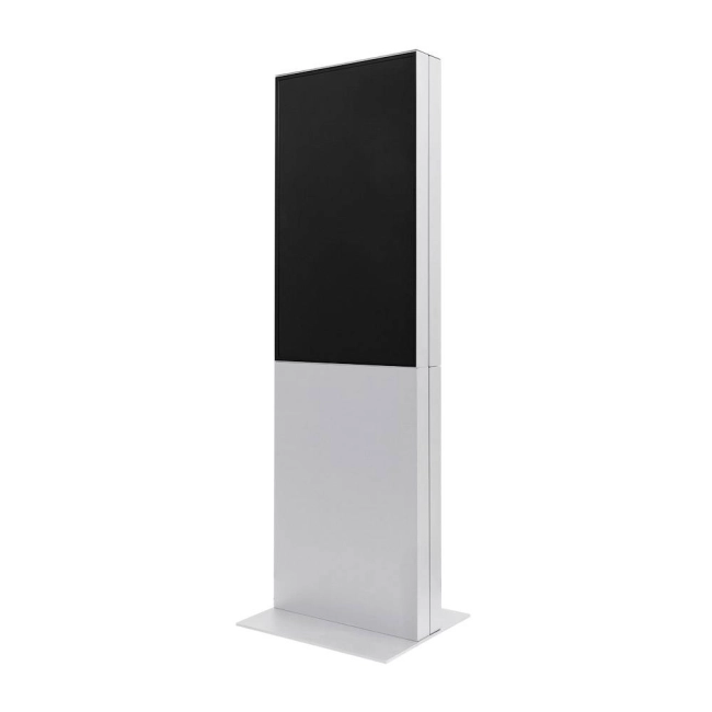 Totem Dwustronny Smart Line Digital z monitorem Samsung - biały