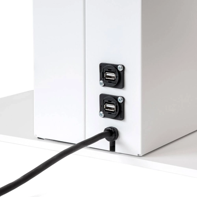 Totem Dwustronny Smart Line Digital z monitorem Samsung - biały