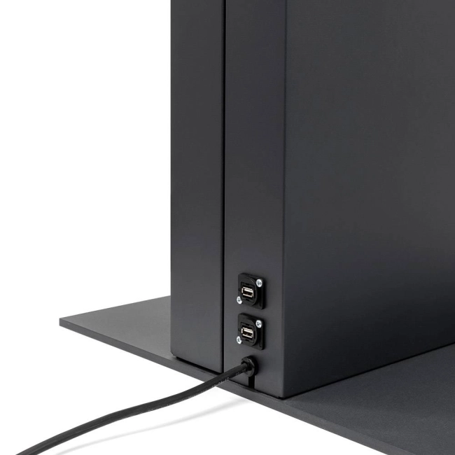 Totem Dwustronny Smart Line Digital z monitorem Samsung - czarny