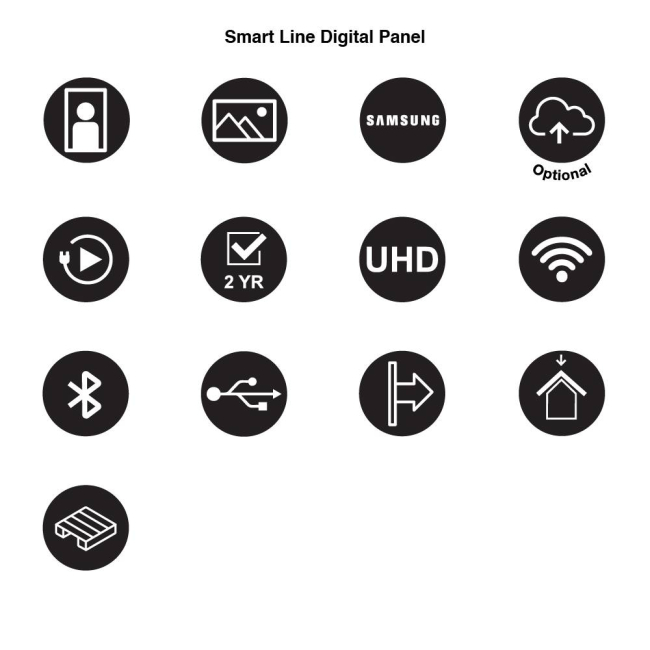 Podwieszany SMART LINE Digital Panel ekran Samsung 43