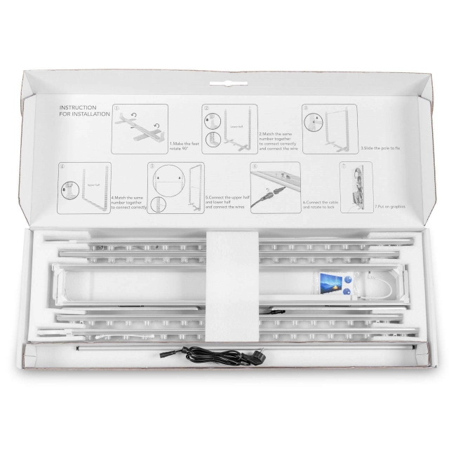 System podświetlany LED BOX™ 100 x 230 cm