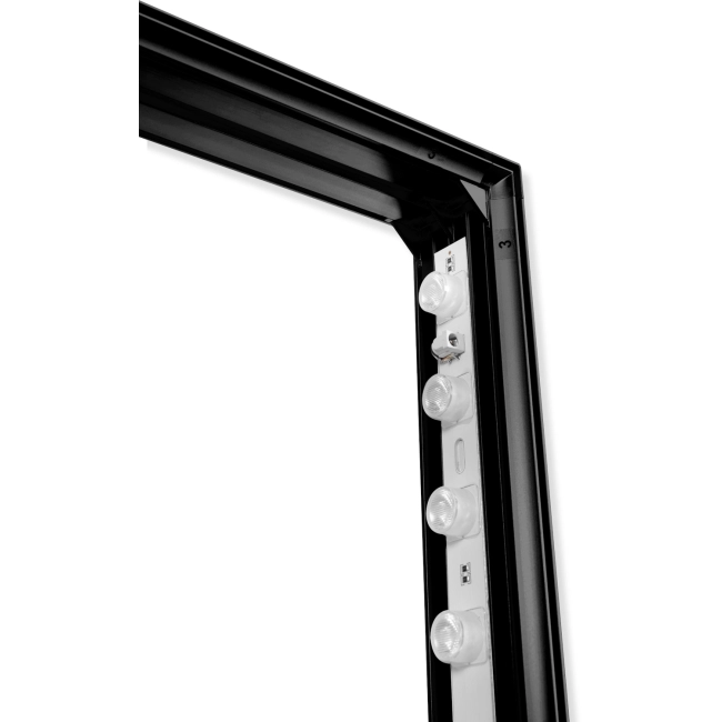 System podświetlany LED BOX™ 100 x 200 cm BLACK