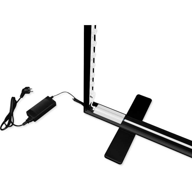 System podświetlany LED BOX™ 100 x 200 cm BLACK
