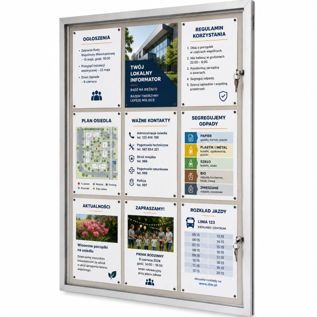 Gablota zewnętrzna Tendance – tablica ogłoszeniowa na menu i informacje