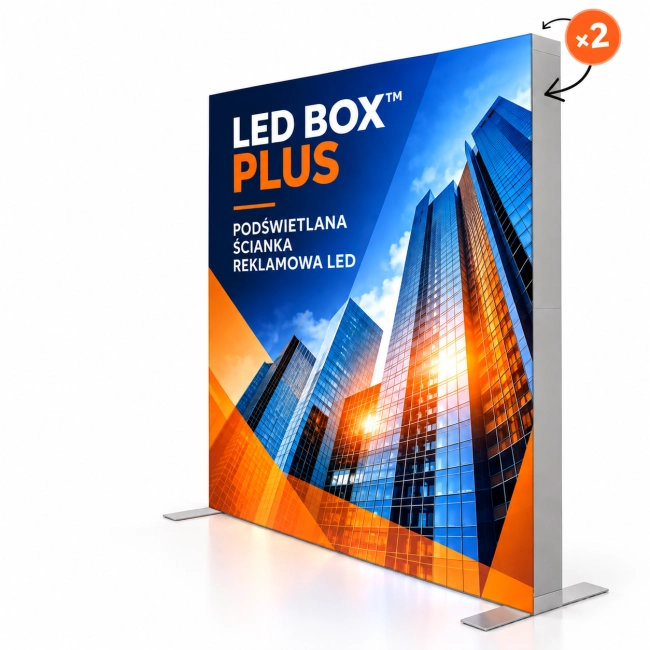 Ścianka reklamowa LED BOX™ PLUS 200x200