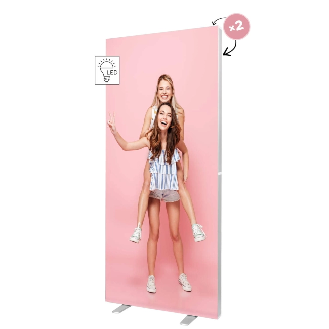 System podświetlany LED BOX™ 100 x 250 cm