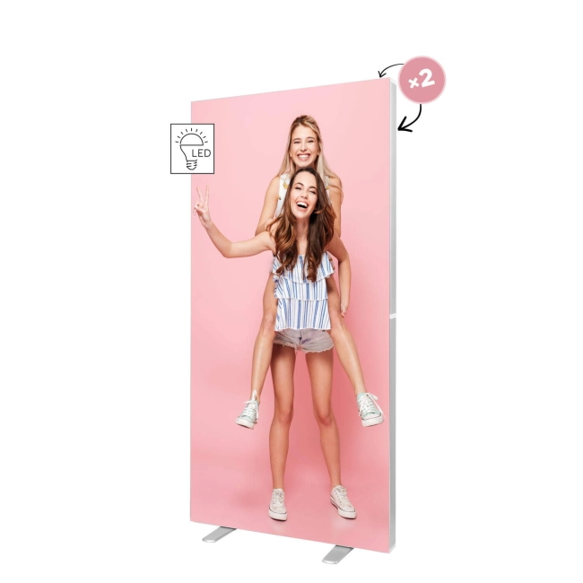 System podświetlany LED BOX™ 100 x 230 cm