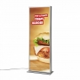 Dwustronny stojak reklamowy z podświetleniem LED 2x70x100