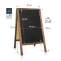 Potykacz drewniany kredowy Classic S 51x90 cm - tablica reklamowa dwustronna