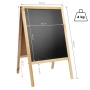 Potykacz drewniany kredowy Classic M 60x100 cm – tablica reklamowa dwustronna