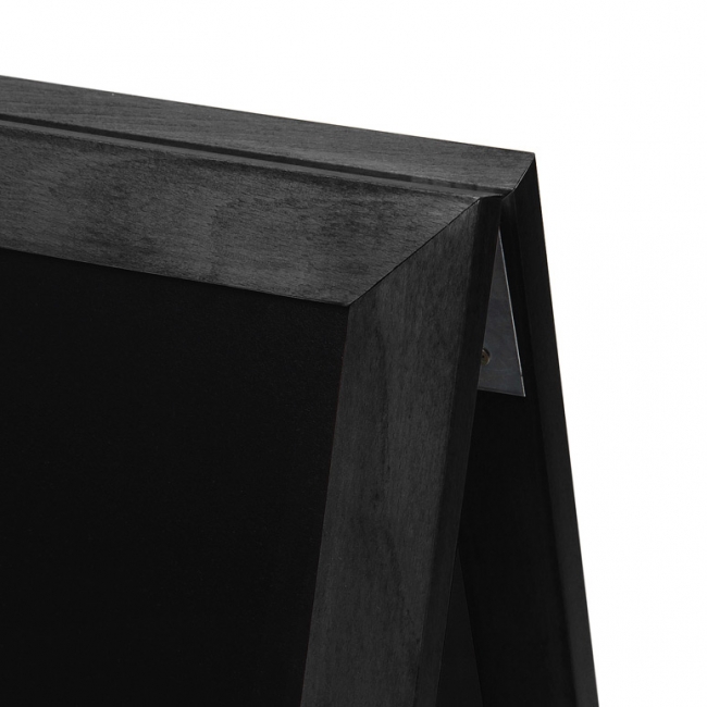 Potykacz drewniany z matową powłoką ochronną 68 x 120 cm - czarny