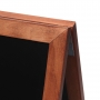 Potykacz drewniany z matową powłoką ochronną 68 x 120 cm - jasny brąz